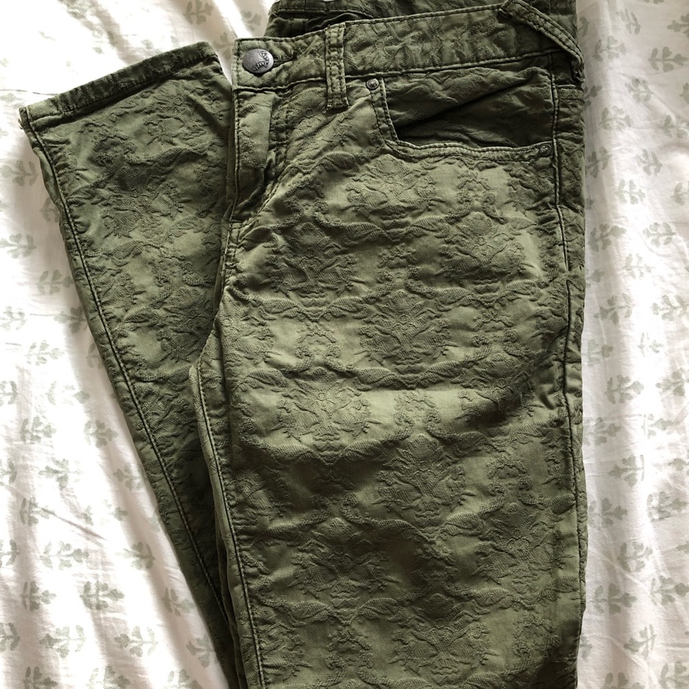 Free People Olive Green jeans
